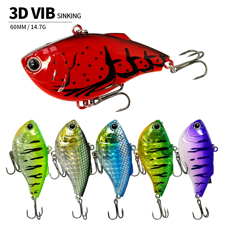 Fishing Lure Jerkbait - 60mm 14.7g Zinkende VIB Vissen Lokt