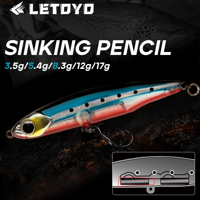 Fishing Lure Spinnerbait - LETOYO Sinking Potlood 17g 12g-3.5g Kunstaas