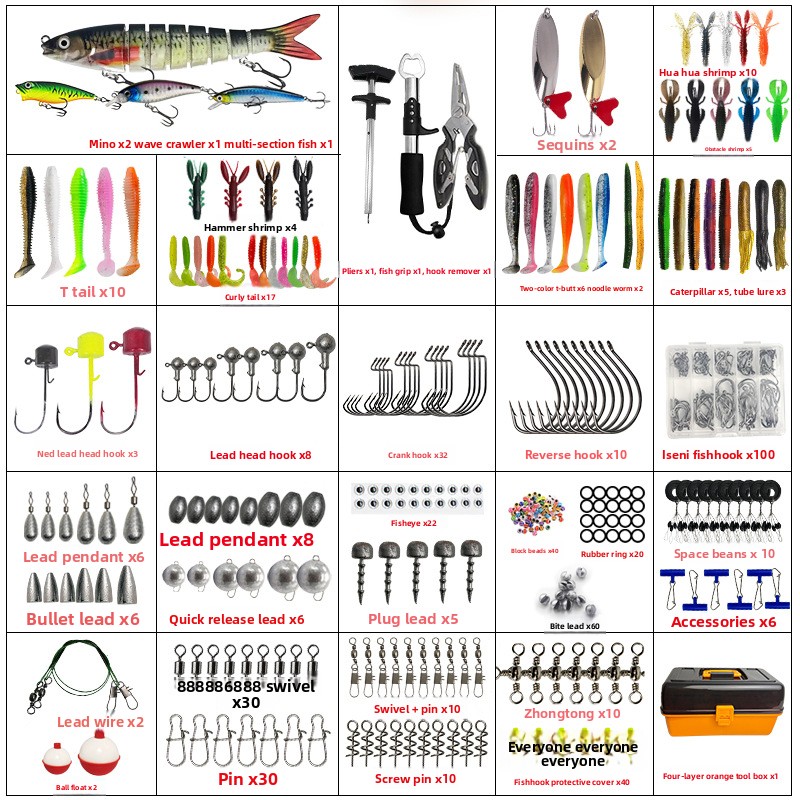 Grote 4-laags opbergdoos voor  - Fishing Lure Accessories recensie en prijs