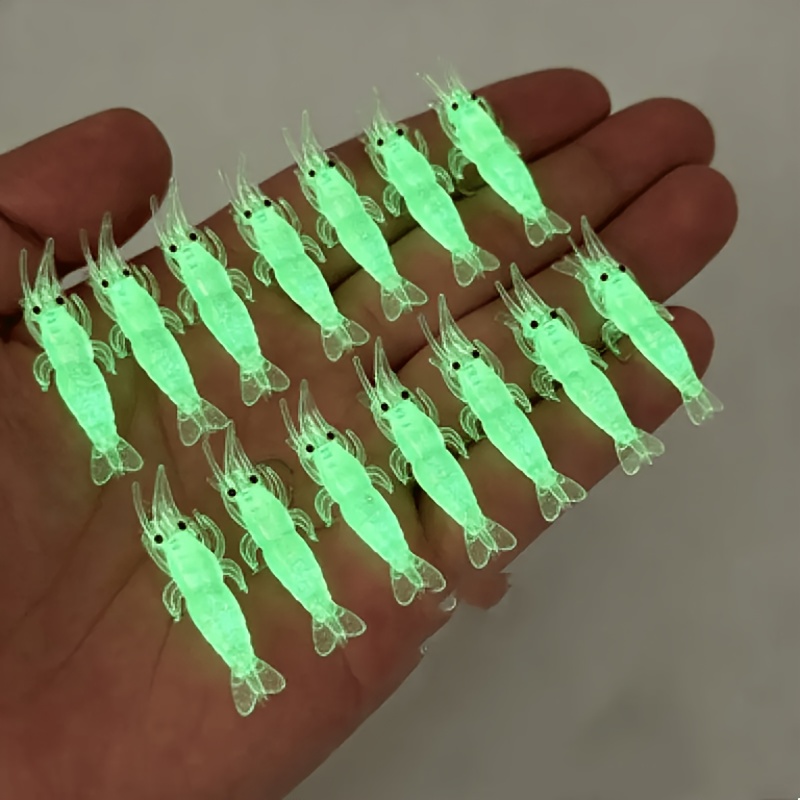 10 stuks Glow Shrimp Vislokmid - Fishing Lure Soft Plastic recensie en prijs