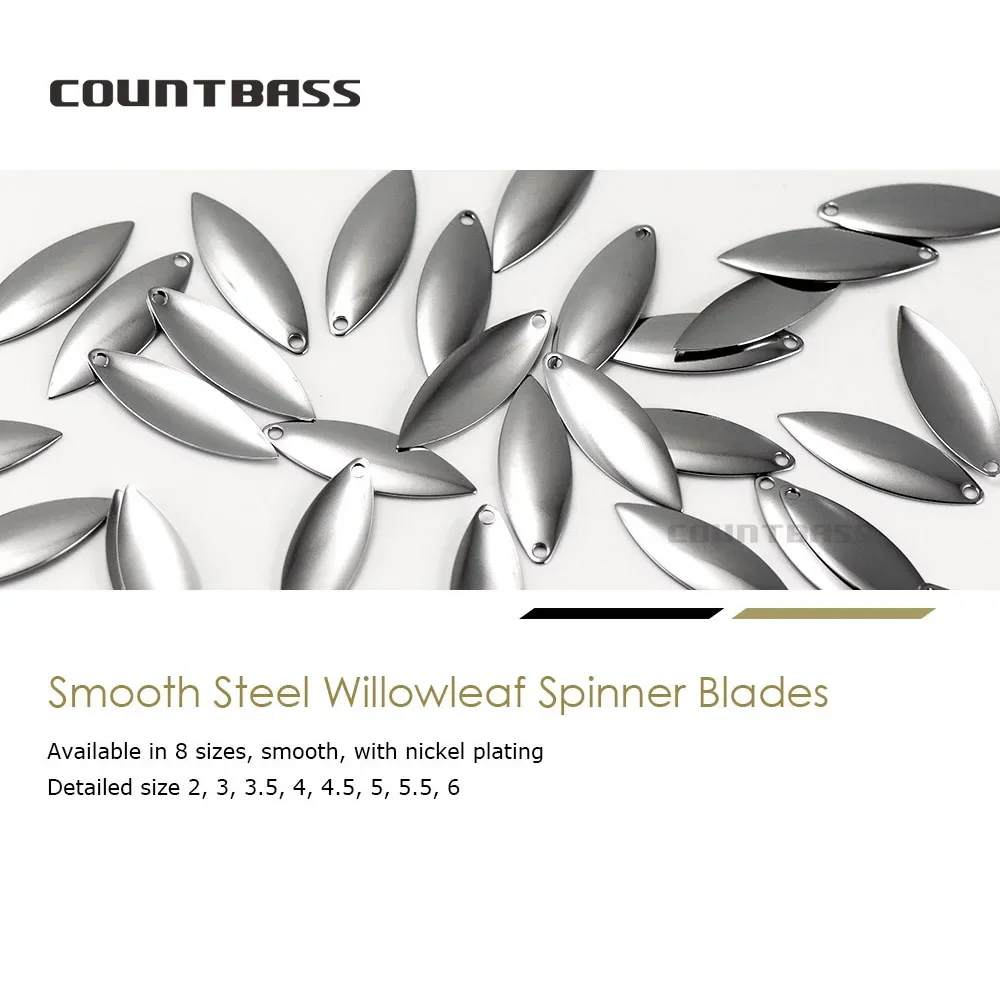 Countbass 50 stuks nikkelstaal - Fishing Lure Blade Bait recensie en prijs