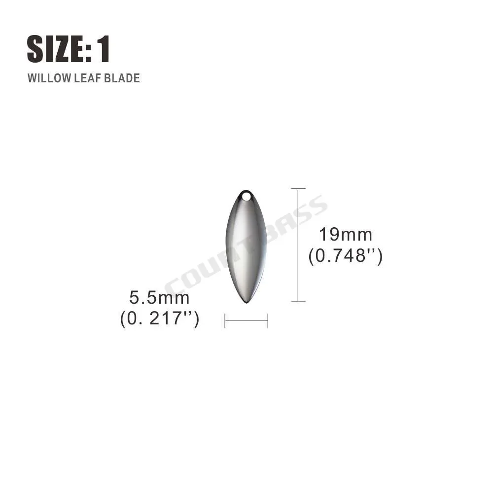 Countbass 50 stuks nikkelstaal - Fishing Lure Blade Bait recensie en prijs